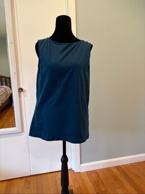 Indigo Women's Teal Blue Sleeveless Tank Top
